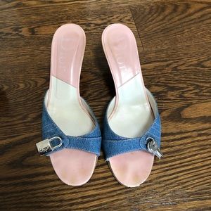 Christian Dior denim mules size 40